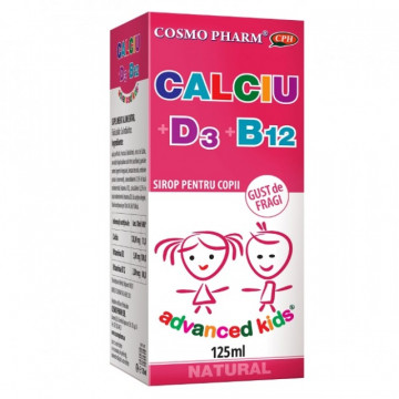 Sirop Calciu + D3 + B12 - 125 ml