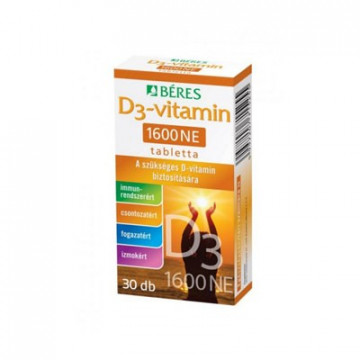Vitamina D3 1600UI - 30 cpr