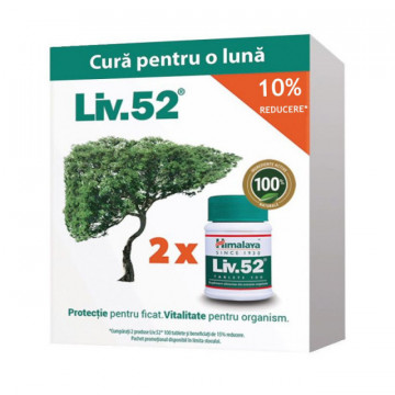 Liv 52 - 100 cps, 2 buc - 10% Reducere - Himalaya