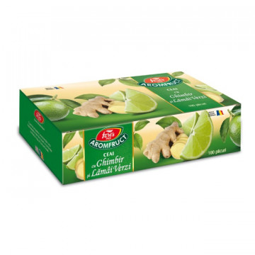 Aromfruct ceai cu ghimbir si lamai verzi - 100 pl Fares