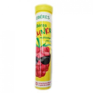Beres Junior Multivitamine cu calciu - 20 cpr efervescente