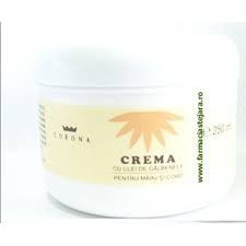 Crema cu ulei de galbenele pentru maini si corp