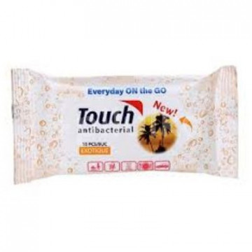 Servetele umede antibacteriene Exotique - Touch antibacterial - 15 buc