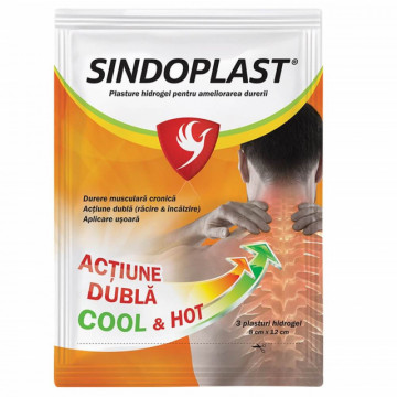 Sindoplast plasturi cu hidrogel - 3 buc