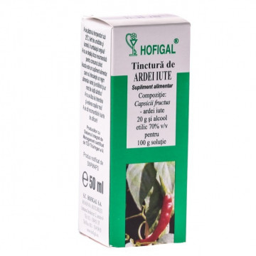 Tinctura de ardei iute 50ml Hofigal