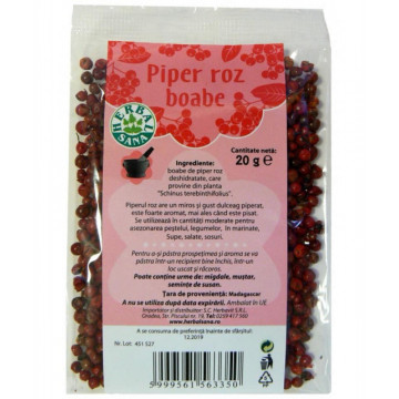 Piper roz boabe - 20 g Herbavit
