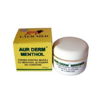 Aur Derm crema masaj cu Menthol - 50 ml