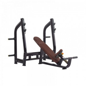 Banca piept luxury inclinata cu suport bara, H-025, MS Fitness