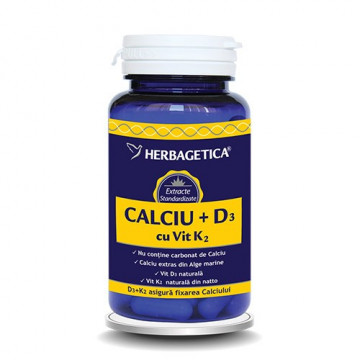 Calciu + D3 cu Vit. K2 - 60 cps