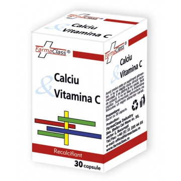 Calciu & Vitamina C - 30 cps