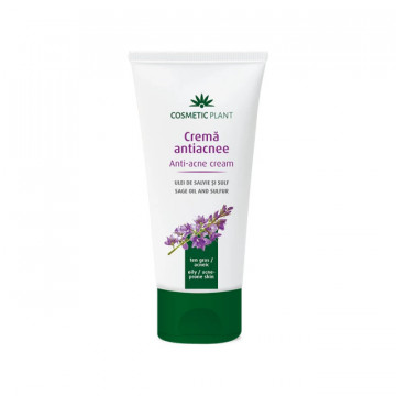 Crema antiacnee cu ulei de salvie si sulf - 100 ml