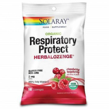 Dropsuri pentru gat Respiratory Protect Cranberry Raspberry - 18 buc