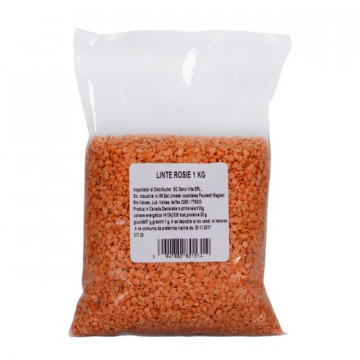 Linte rosie intreaga - 1000g
