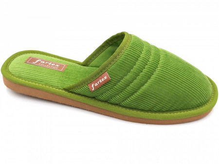 papuci casa femei raiat vernil