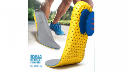 Set Branturi (talpici) sport cu absorbtie soc, ajustabile, marimile 42,43,44,45