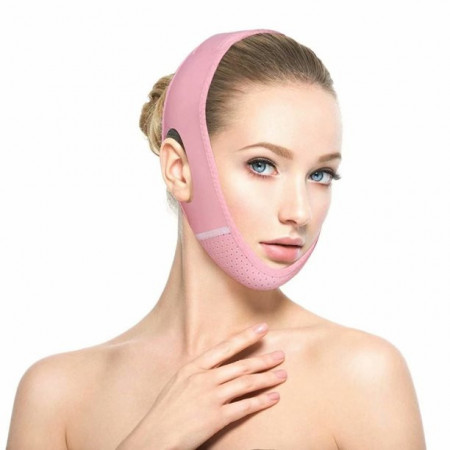 Banda faciala pentru lifting si tonus, pentru reducerea si ridicarea barbiei duble, lifting, ajustabila, marime universala