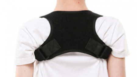 Corector de Postura – Corset cu bretele late, ajustabile, pentru Indreptare Umeri, Spate si Coloana - marimea XS, pentru copii, circumferinta maxima piept 74 cm