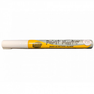 Marker permanentni - beli GASBAR