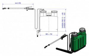 Prskalica leđna Garden Pro 16L
