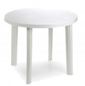 Baštenski sto plastični 90 x 90 x 72cm beli TONDO