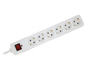 Produžni kabel - razvodnik 6 sa prekidačem 3m - 3x1.5mm Prosto