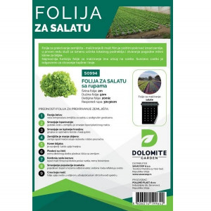 Malč folija za salatu 2.5mx50m 20mic 25x25cm DOLOMITE