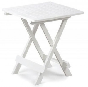 Baštenski sto plastični 44 x 44 x 50cm beli Adige