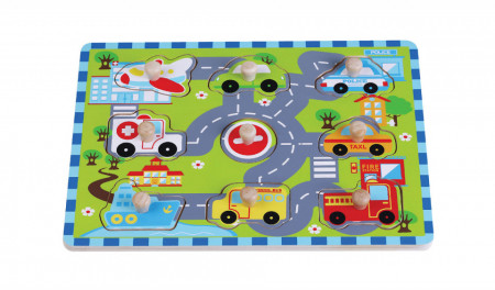 Puzzle incastrat Masini JUMINI