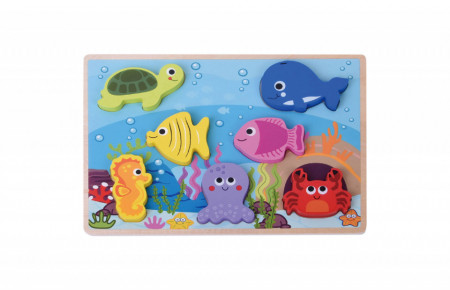 Puzzle din lemn Viata Marina JUMINI