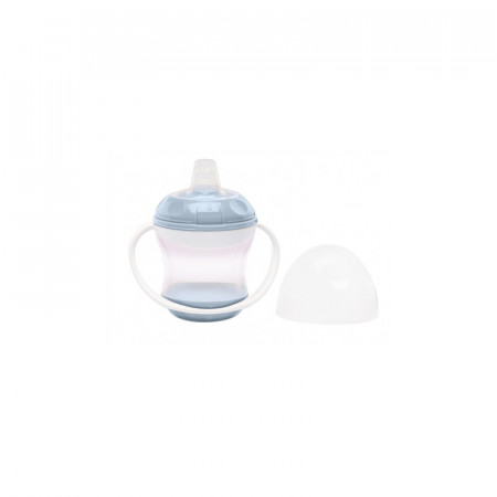 Cana anti-curgere cu capac si manere Baby blue