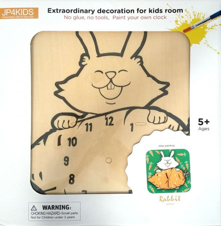 Ceas de perete Rabbit, de pictat