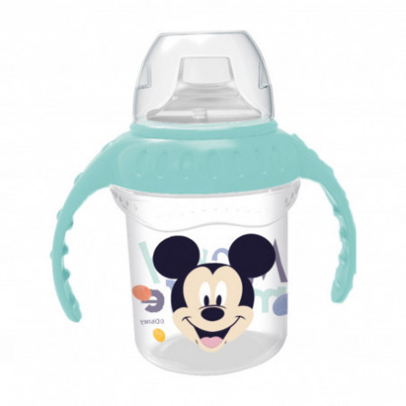 DISNEY MICKEY CANA CU CAPAC SI MANERE 250 ML, CIOC DIN SILICON