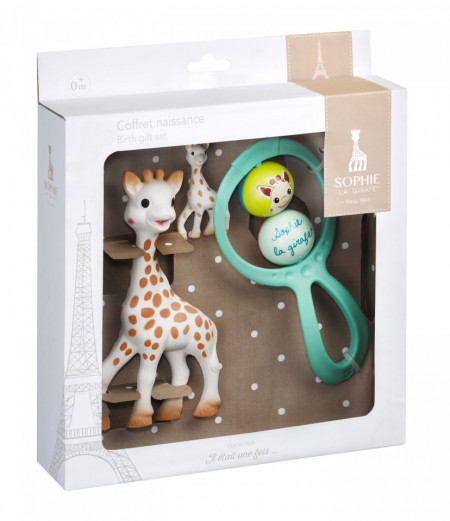 Vulli Set cadou Girafa Sophie, zornaitoare"Swing" si breloc