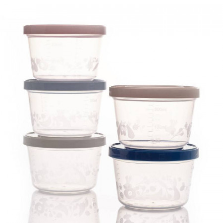 Thermobaby Set 5 recipiente gradate cu capac 250 ml