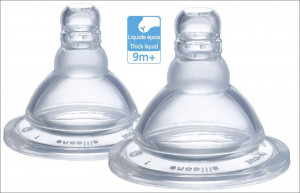 MII Set 2 tetine silicon Sophie pt lichid dens
