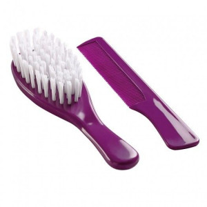 Set perie si pieptan pentru bebelusi Thermobaby-Mov