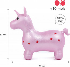 LUDI Unicorn saltaret Roz