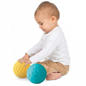 LUDI Set 3 mingii senzoriale, Bleu