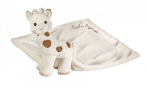 Set cadou Girafa Sophie Cherie si batistuta comforter