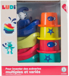 LUDI Jucarie de baie "Mini Monkeys"