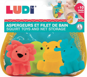 LUDI Set 4 jucarii de baie Animalute