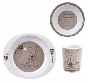 Set pentru masa din melamina SAVANA Thermobaby
