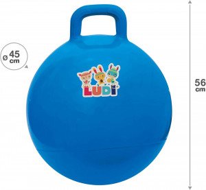 LUDI Minge saltareata Bleu 45 cm