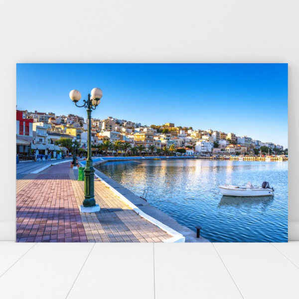Tablou Portul Sitia la Apus, Insula Creta, Grecia GRTV31