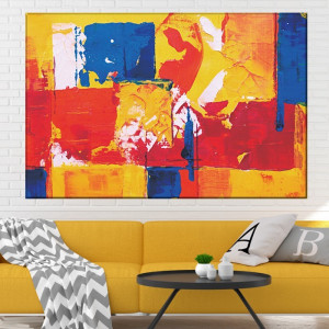 Tablou Canvas Abstract Bucurie de Culori CTB51