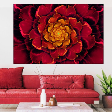 Tablou Canvas Floral Fractal Art ABFR17