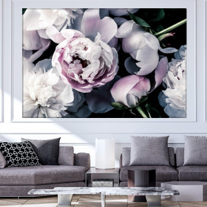 Tablou Canvas Flori de Bujor, Arta Florala Pastel CFB52
