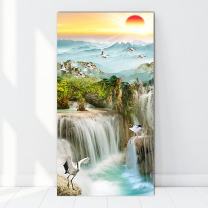 Tablou Canvas Rasarit de Soare Printre Cascade BES127