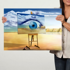 Tablou Canvas, Reproducere dupa Dali, Ochiul Vizionar TRSD30