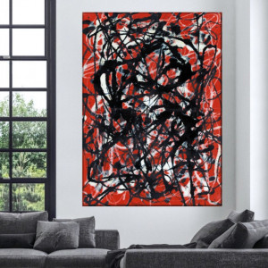 Tablou Canvas Jackson Pollock Free Form ARJP1